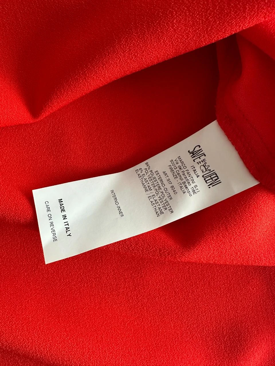 Save The Queen Mooi oranje rood bloesje zonder mouwen. – photo 5